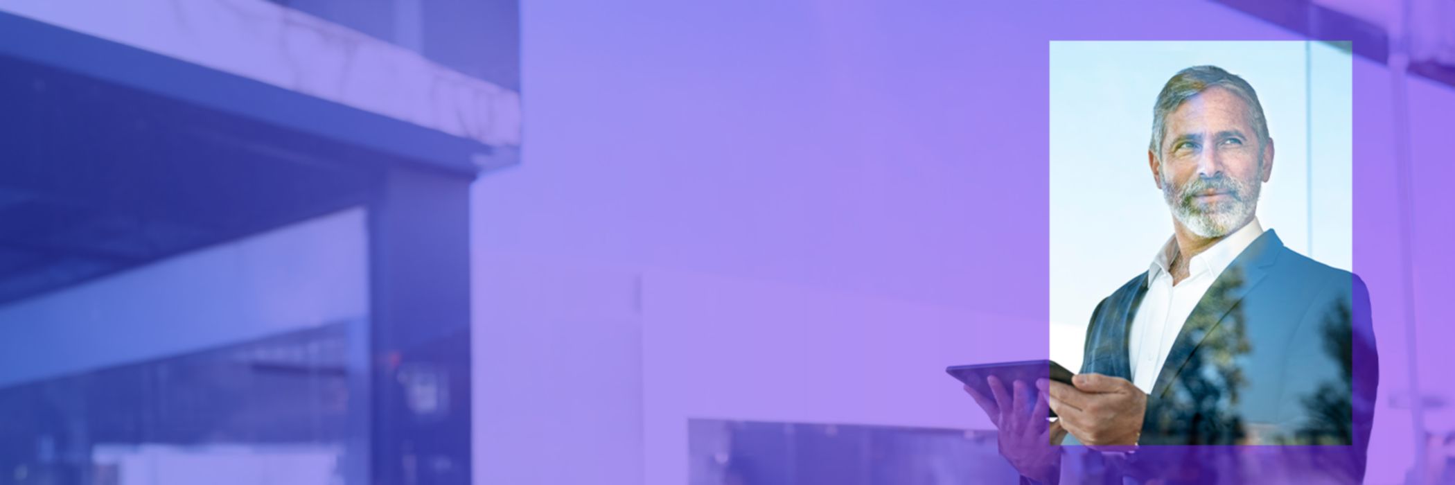 man looking out of window